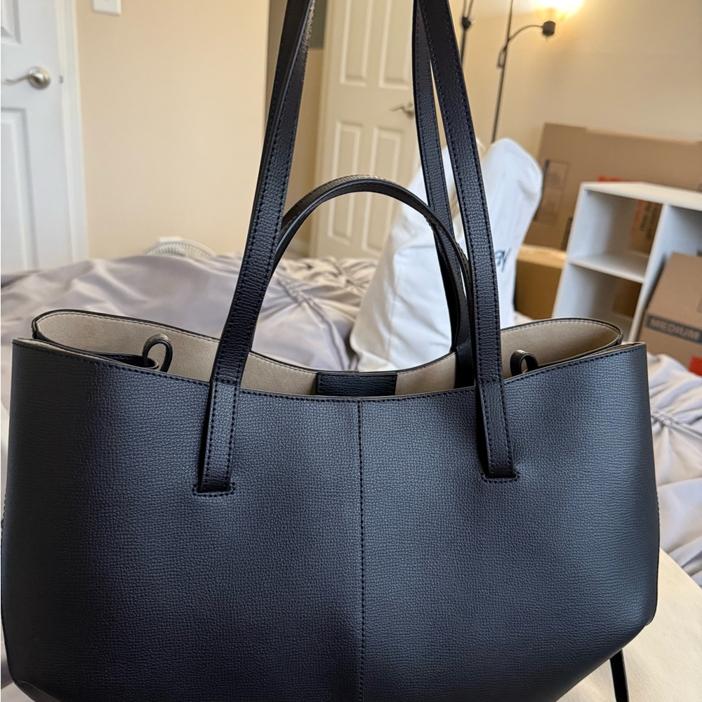 Polène Black Leather Tote Bag - Picture 8 of 12
